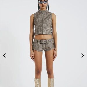 Jaded London Hot shorts and Vest set